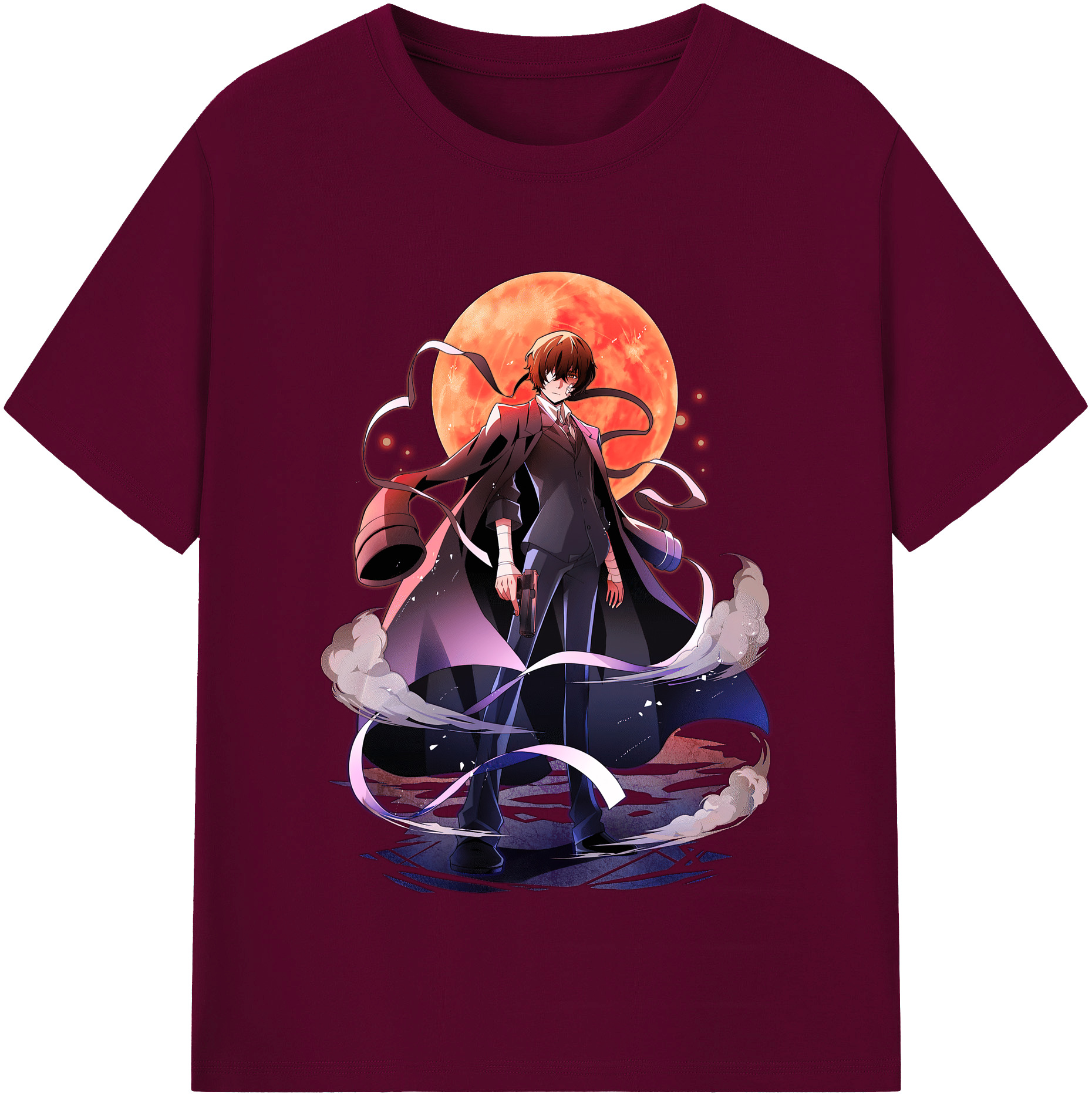 （画像用） 文豪ストレイドッグス Bungo Stray Dogs レディースカジュアルプリントTシャツ（綿100％）